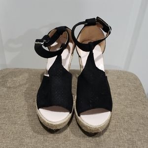 NWT.  Black espadrilles